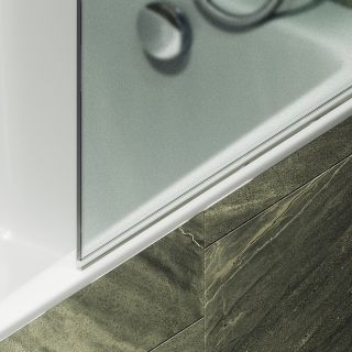 Шторка на ванну MaybahGlass MGV-781-6 60см чёрный